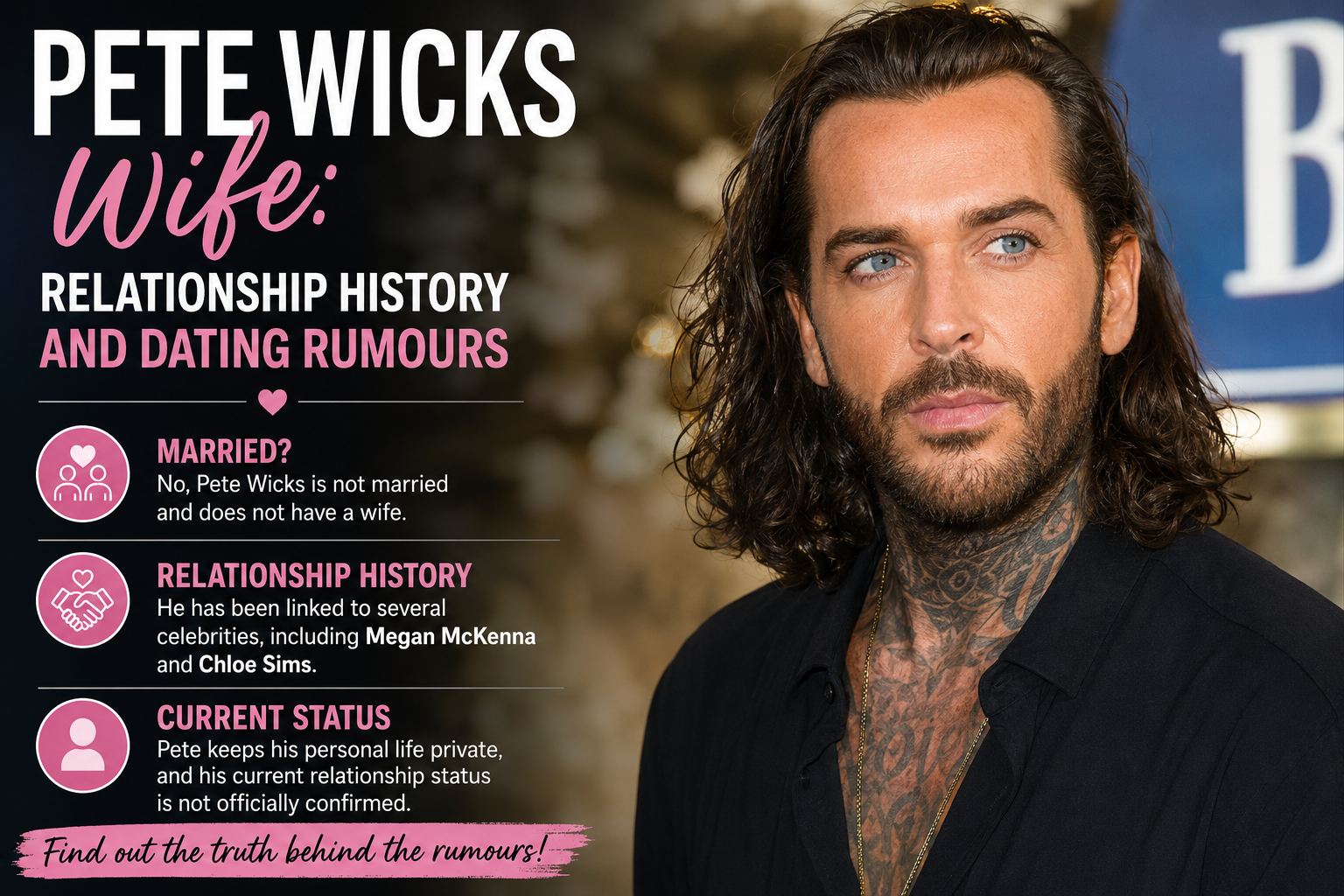 pete wicks wife