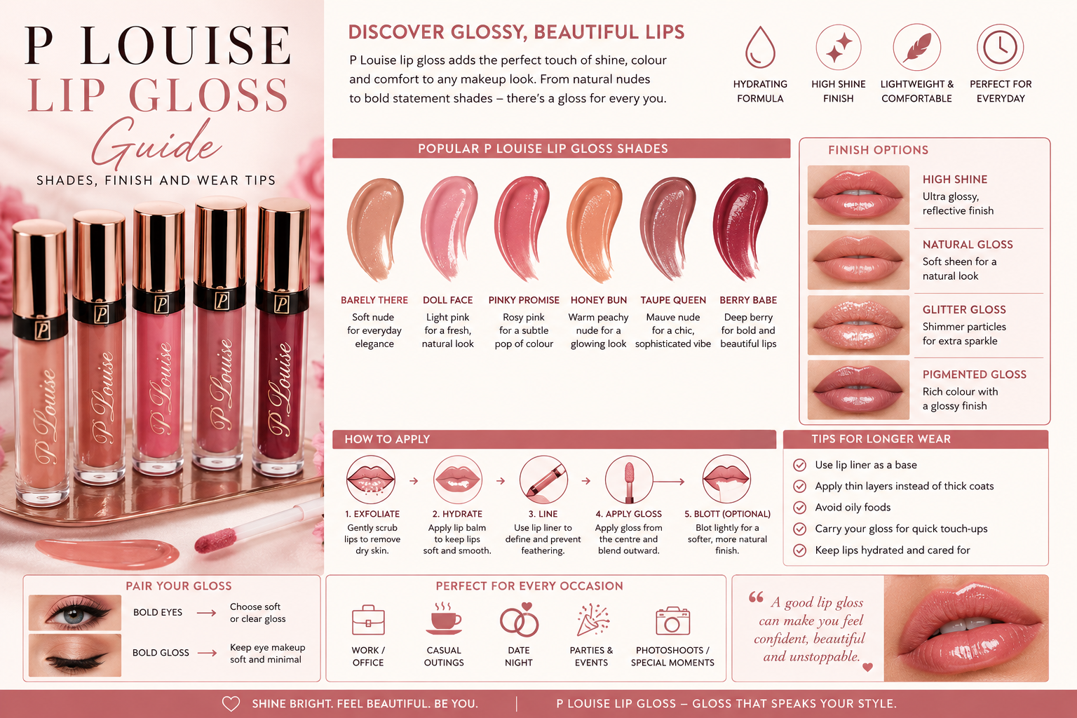 p louise lip gloss