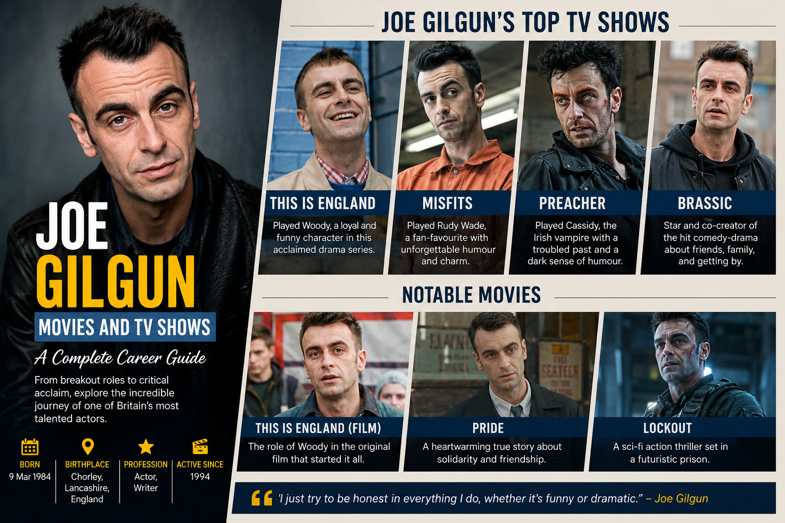 joe gilgun movies and tv shows